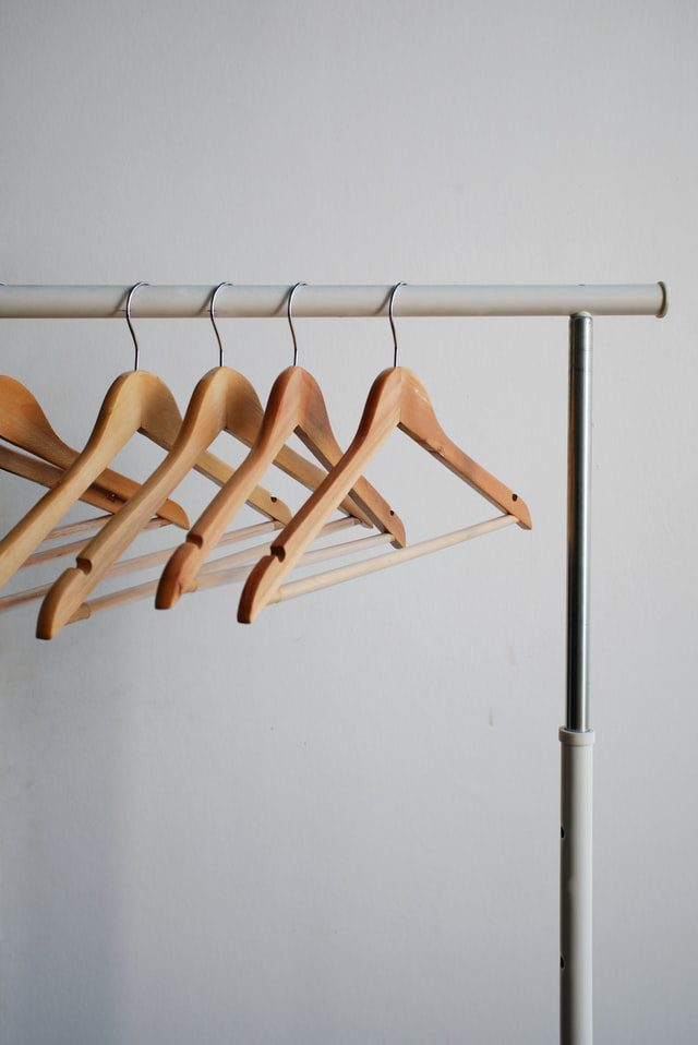 wooden coat hanger - Ways To Ditch Plastic for Shop owners: 5 Alternatives To Everyday Use Plastic Items
